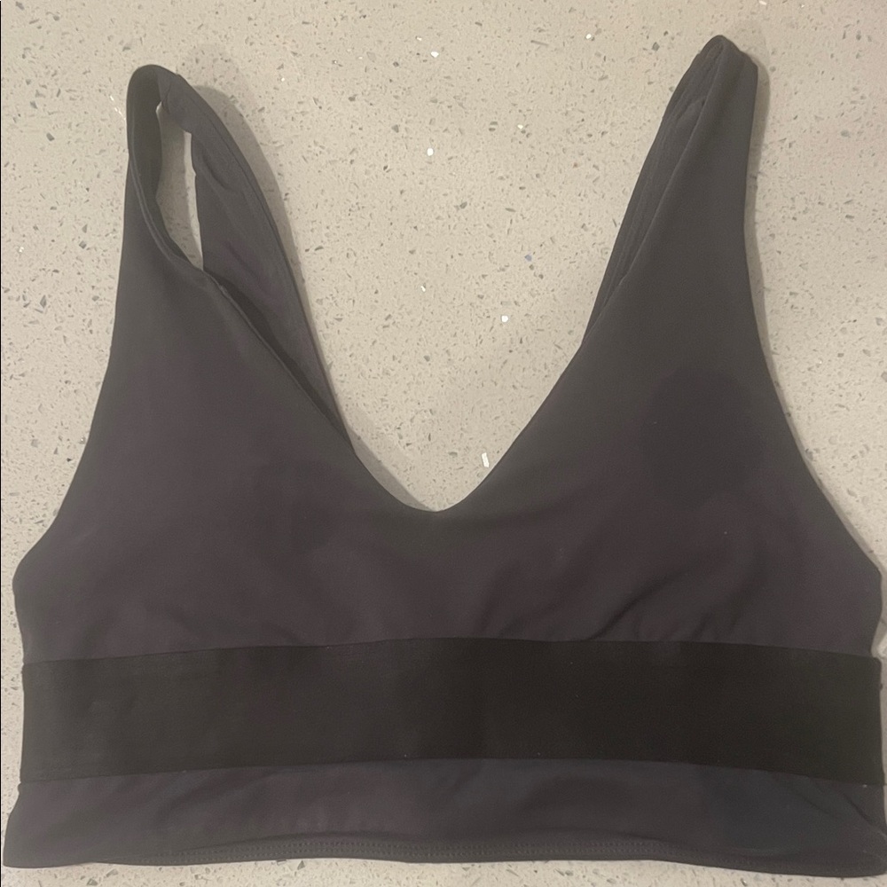 Fabletics Charcoal Sports Bra